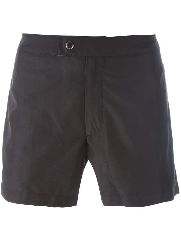 Jil Sander Lateral Striped Swim Shorts - Black
