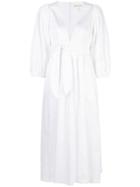Mara Hoffman Maisie Tie Waist Flared Dress - White