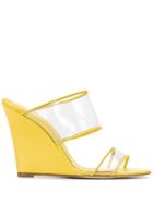 Paris Texas Wedge Sandals - Yellow