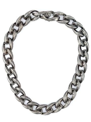 Garrard Feather Chunky Chain Necklace