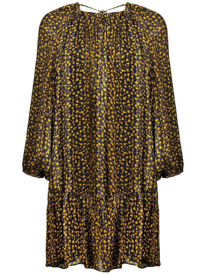 Ulla Johnson Short Floral Printed Dress - Blue