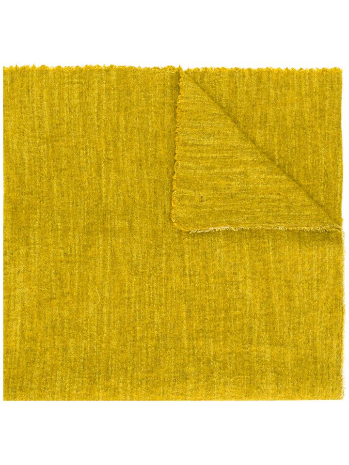 Faliero Sarti Plain Scarf - Yellow & Orange