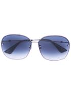 Gucci Eyewear Glitter Rim Round Sunglasses - Pink & Purple