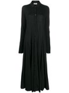 Jil Sander Button-down Maxi Shirt Dress - Black