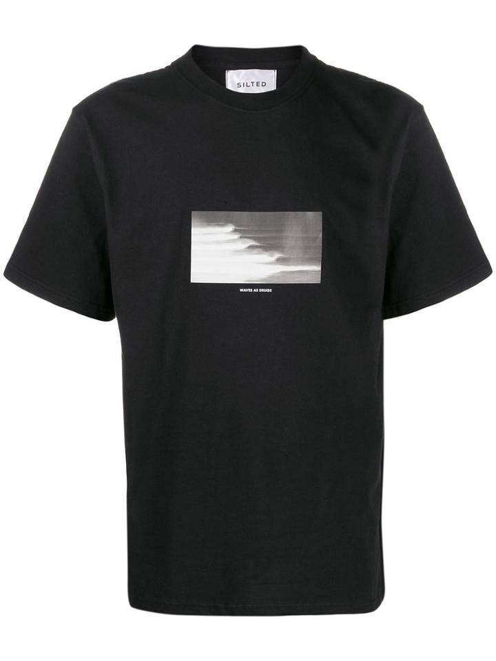 The Silted Company Printed Crew Neck T-shirt - Black