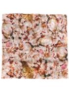 Faliero Sarti Floral Print Scarf, Women's, Pink/purple, Silk/modal