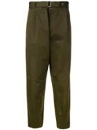 Pt01 Belted Trousers - Green