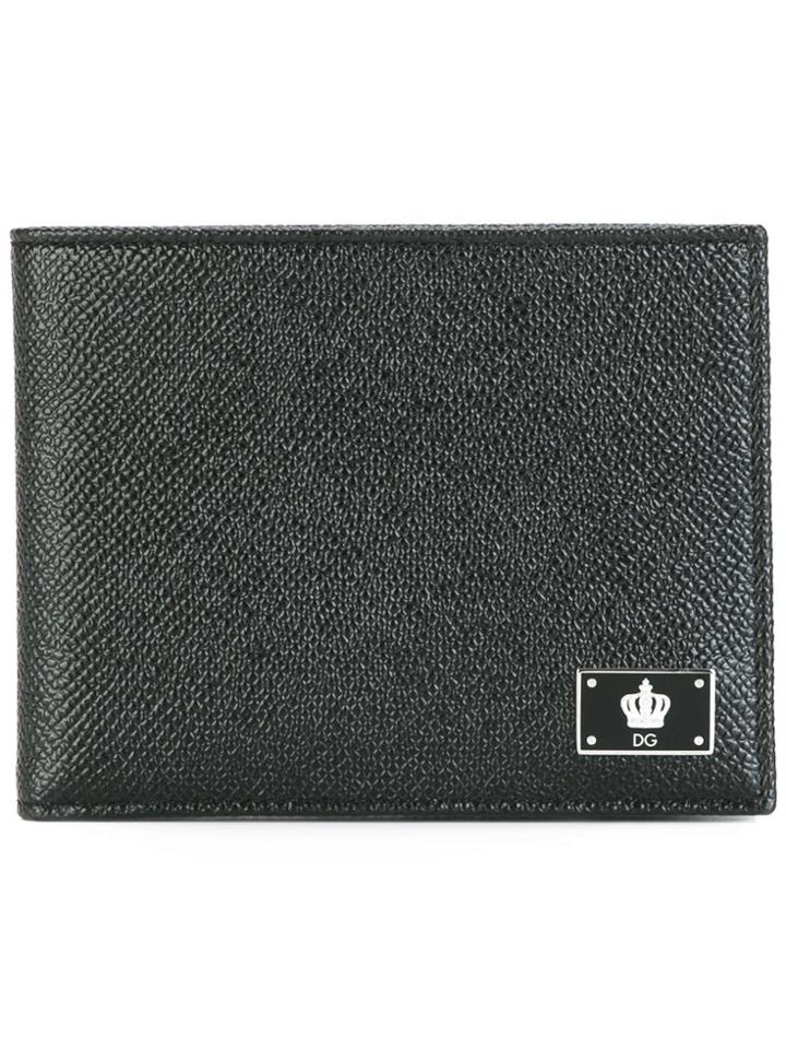 Dolce & Gabbana Crown Logo Billfold Wallet - Black