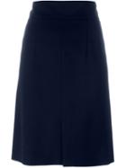 Cacharel Front Pleat Skirt, Women's, Size: 34, Blue, Spandex/elastane/viscose