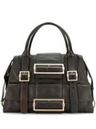 Givenchy Pre-owned 1990's Buckled Design Tote - Brown