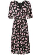 Dvf Diane Von Furstenberg Floral Print Midi Dress - Pink