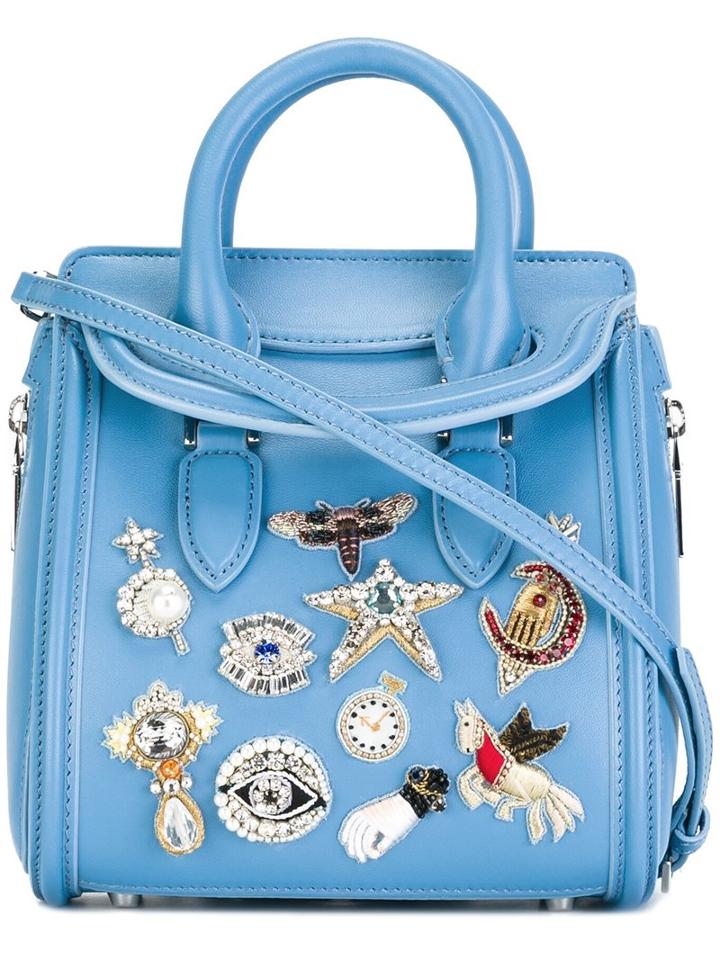 Alexander Mcqueen 'heroine' Tote, Women's, Blue
