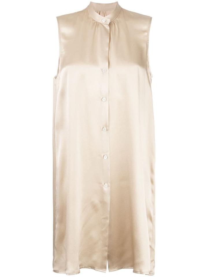Voz Sleeveless Flared Top - Green
