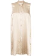 Voz Sleeveless Flared Top - Green