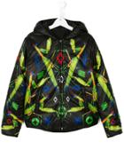 Marcelo Burlon County Of Milan Kids Reversible Puffer Jacket - Black