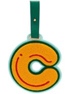 Chaos Letter C Luggage Tag - Yellow & Orange