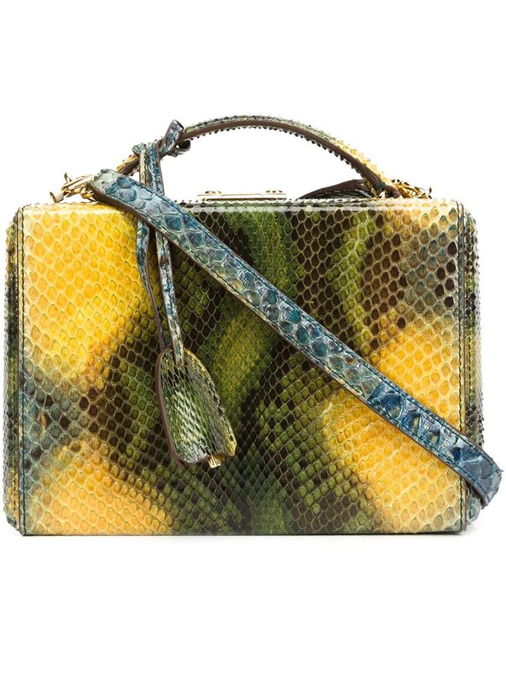 Mark Cross Mini Box Tote, Women's, Green