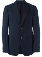 Z Zegna Two Button Jacket, Men's, Size: 50, Blue, Cupro/mohair/wool