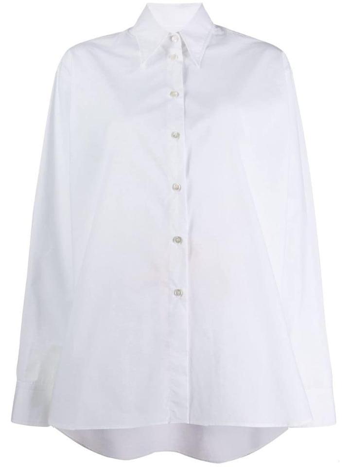 Mm6 Maison Margiela High-low Hem Shirt - White
