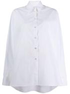 Mm6 Maison Margiela High-low Hem Shirt - White