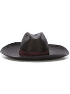 Super Duper Hats Wide Brim Hat, Size: 57, Black, Straw