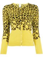 Ultràchic Leopard Print Cardigan - Yellow