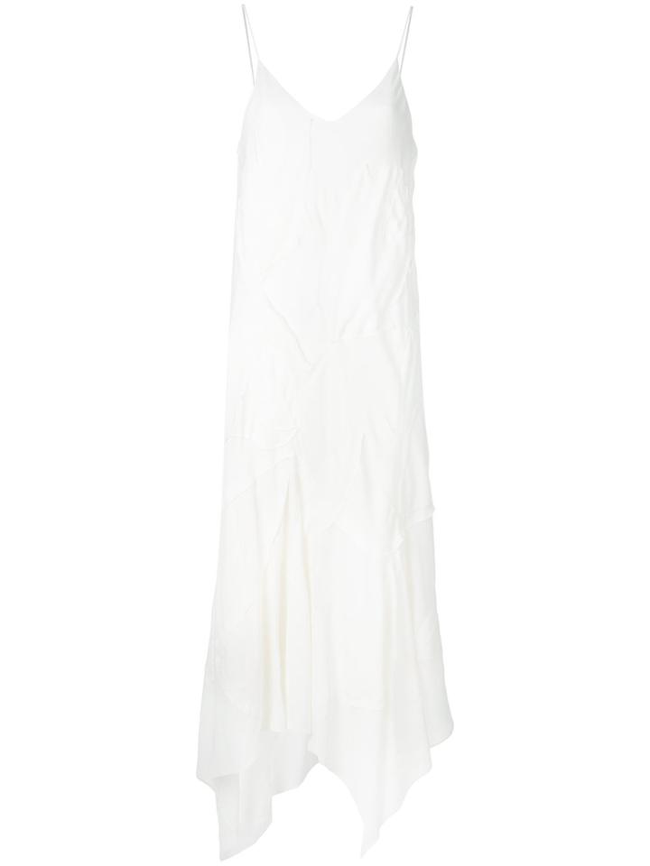 Christian Wijnants Disma Patchwork-effect Midi Dress - White