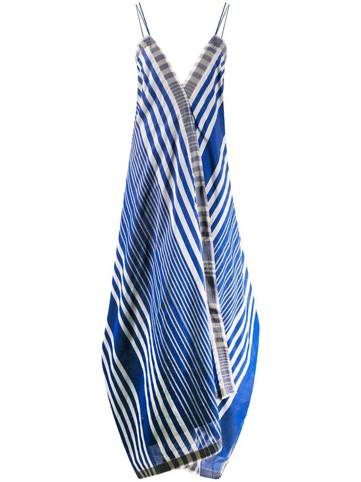 Rahul Mishra Marine Ballon Dress - Blue