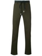 Pence - String Tie Trousers - Men - Virgin Wool - 48, Green, Virgin Wool