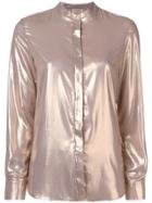 Blanca Metallic Sheen Shirt - Gold