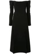Christopher Esber Owl Shoulderless Dress, Women's, Size: 8, Black, Polyester/spandex/elastane
