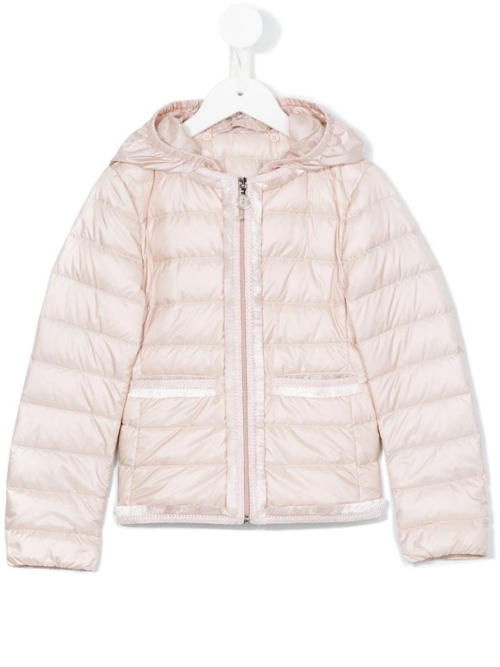 Moncler Kids - Kamaria Padded Jacket - Kids - Feather Down/polyamide - 10 Yrs, Pink/purple