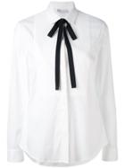 Red Valentino Neck Tie Shirt - White