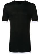 Neil Barrett Contrast Detail T-shirt - Black