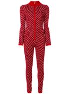 Perfect Moment Frequency Jumpsuit - Red