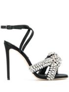 Marco De Vincenzo Embellished Open-toe Sandals - Black