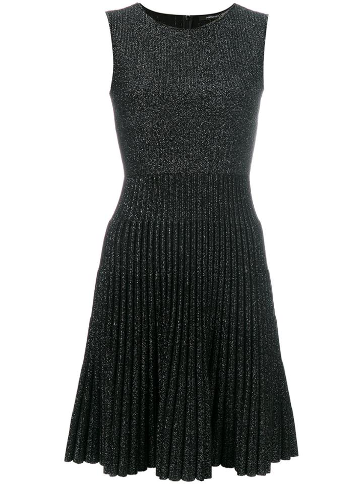 Antonino Valenti Pleated Flared Dress - Black