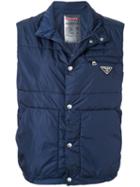Prada Pre-owned Sleeveless Jacket - Blue