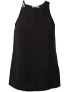 T By Alexander Wang Round Neck Tank Top, Women's, Size: 4, Black, Polyester