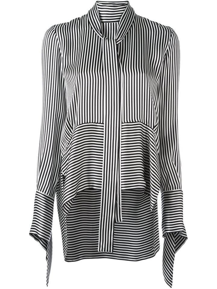 Petar Petrov Striped Blouse, Women's, Size: 40, Black, Silk