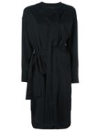 Isabel Marant Wrap Dress, Women's, Size: 40, Black, Silk/virgin Wool/spandex/elastane