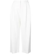 Adam Lippes Cropped Relaxed Trousers - White