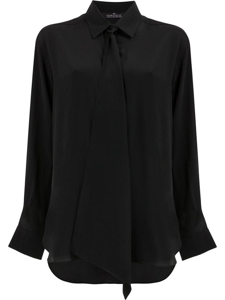 Rokh Tie Detail Shirt - Black