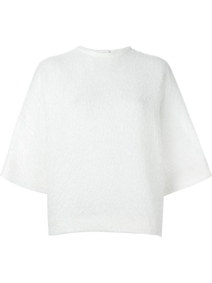 Rochas Creased Shimmer Top