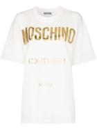 Moschino Large Logo Print T-shirt - White