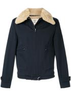 Kent & Curwen Furry Collar Jacket - Blue