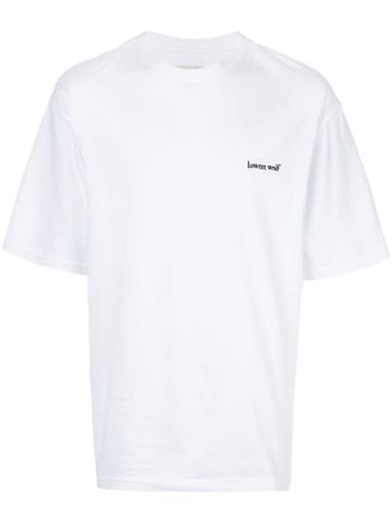 Lownn Embroidered Logo T-shirt - White