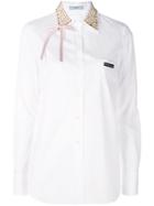 Prada Studded Collar Shirt - White