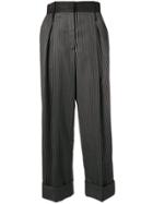 Dolce & Gabbana Stripe Trousers - Black