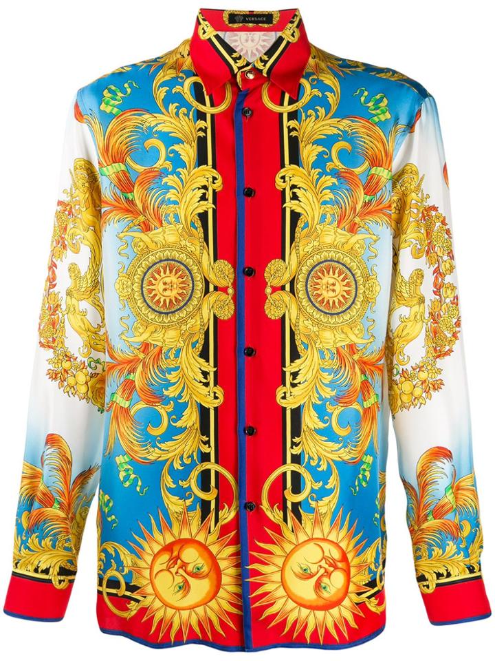 Versace Sun Pattern Shirt - White
